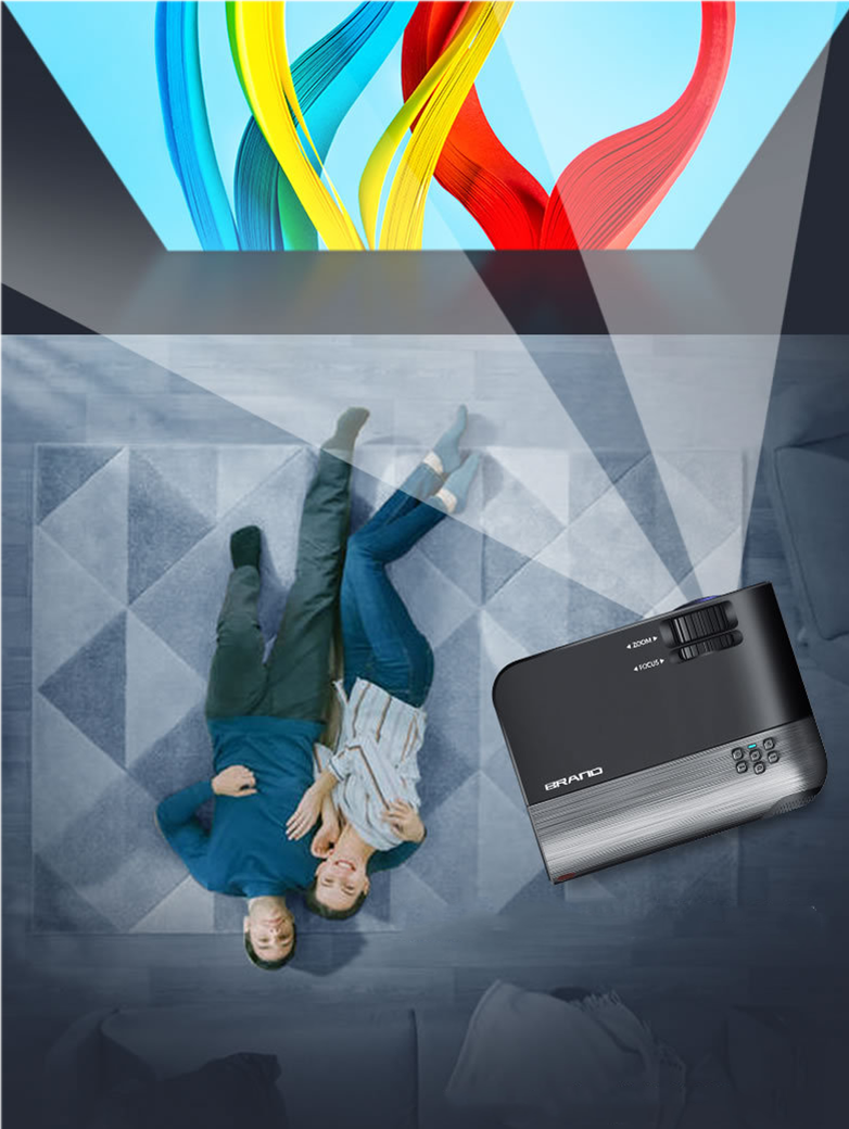 Téléphone mobile Wifi sans fil même écran Projecteur portable