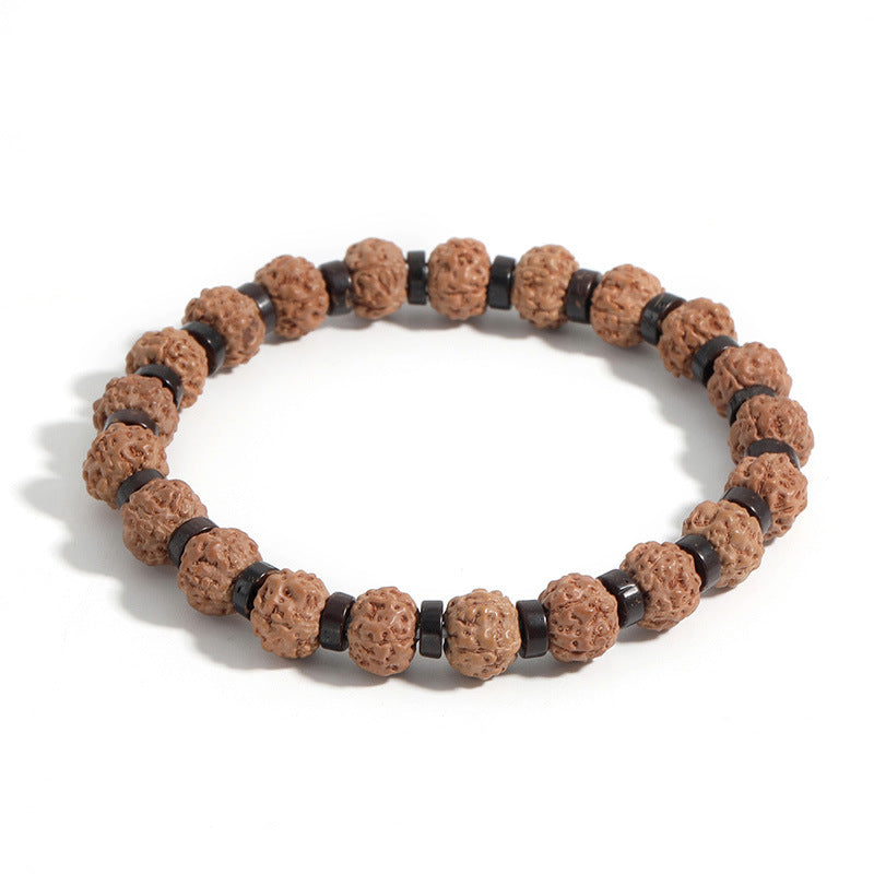 Amazon Produit Européen et américain Style Agate Perle Bracelet Volcanic Stone Prayer Bra
