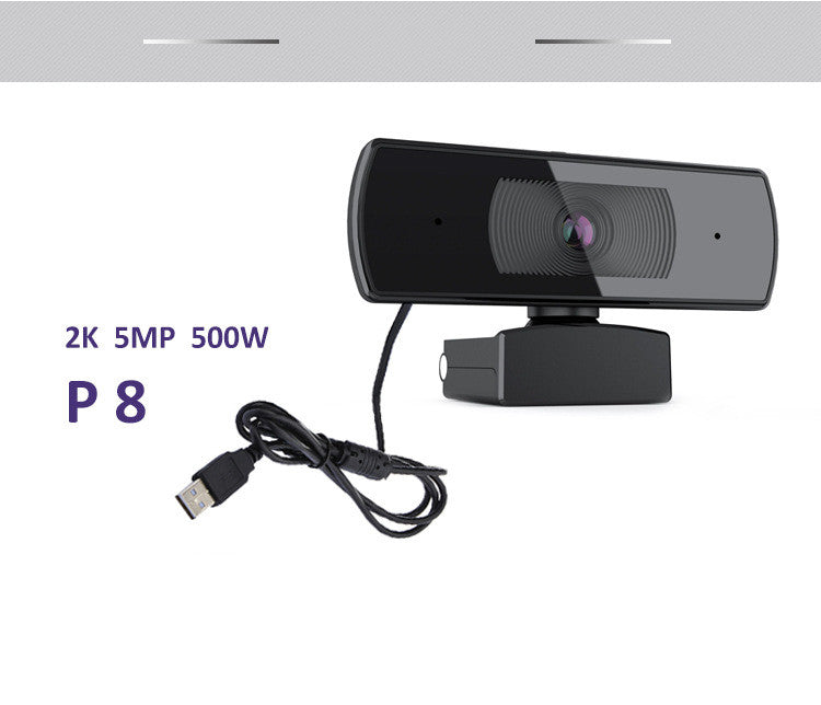 4K HD AF Autofocus Caméra d'ordinateur USB Microphone intégré avec protection de la vie privée