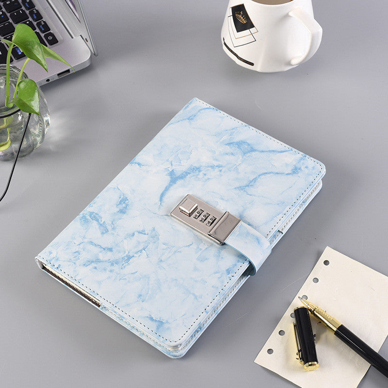 Livre de mot de passe rétro avec carnet de notes de verrouillage Creative Simple Student's Diary Children's Hand Accou