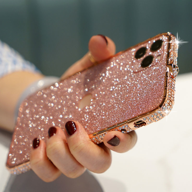 Cas de téléphone portable pour femmes avec diamants et boîtier diamant de luxe