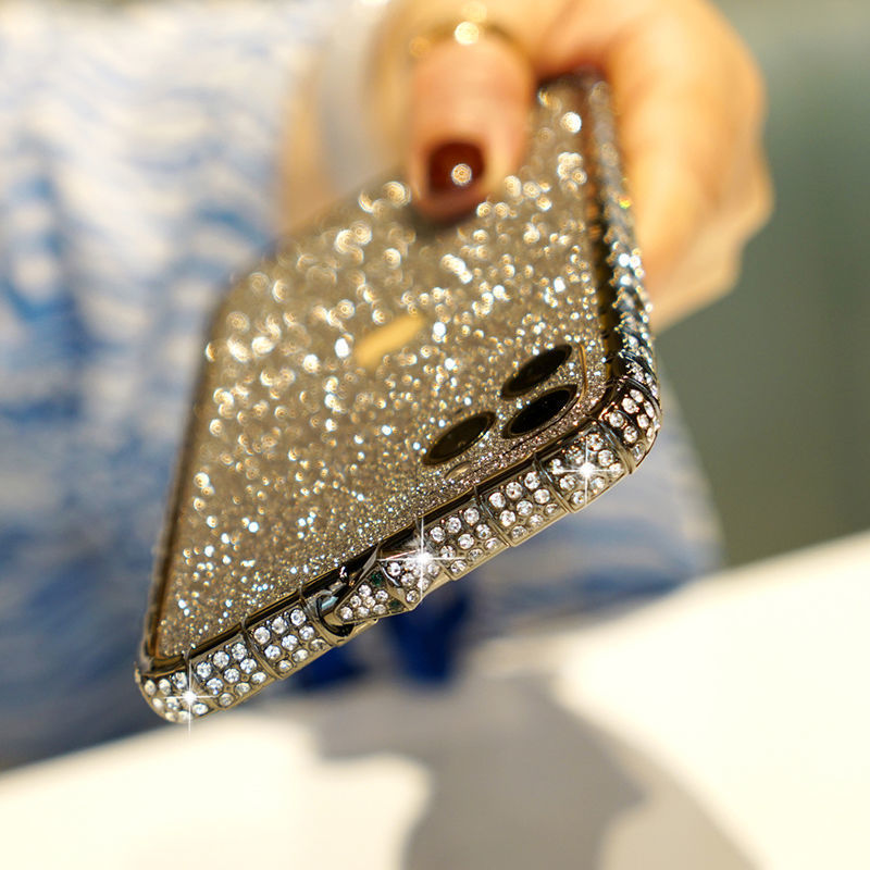 Cas de téléphone portable pour femmes avec diamants et boîtier diamant de luxe