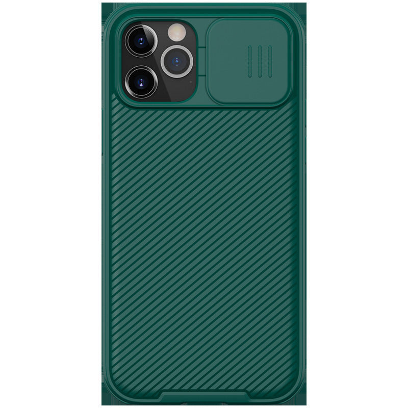 Convient pour miroir noir couverture coulissante Gants anti-drop mobile téléphone Case