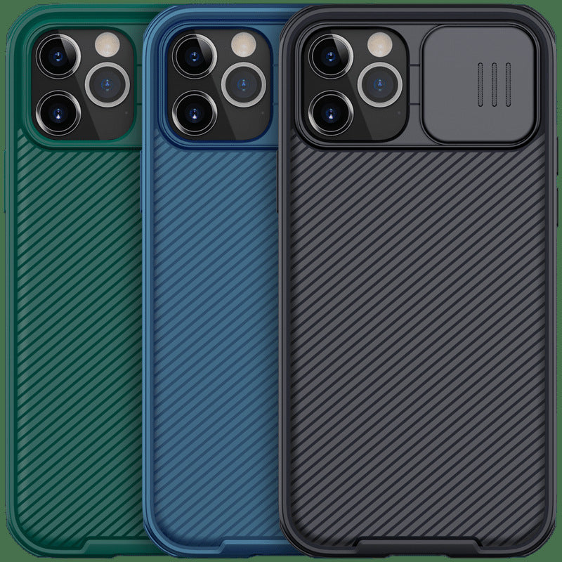 Convient pour miroir noir couverture coulissante Gants anti-drop mobile téléphone Case