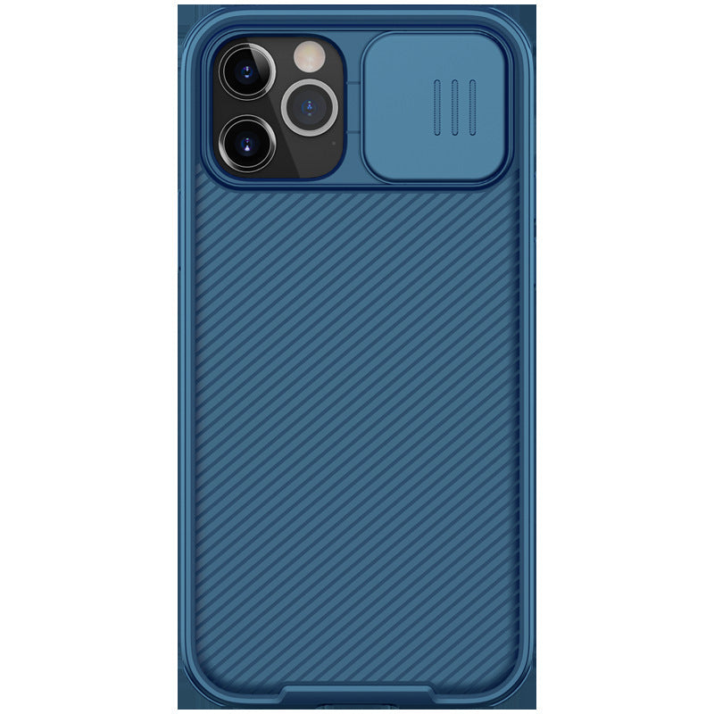 Convient pour miroir noir couverture coulissante Gants anti-drop mobile téléphone Case