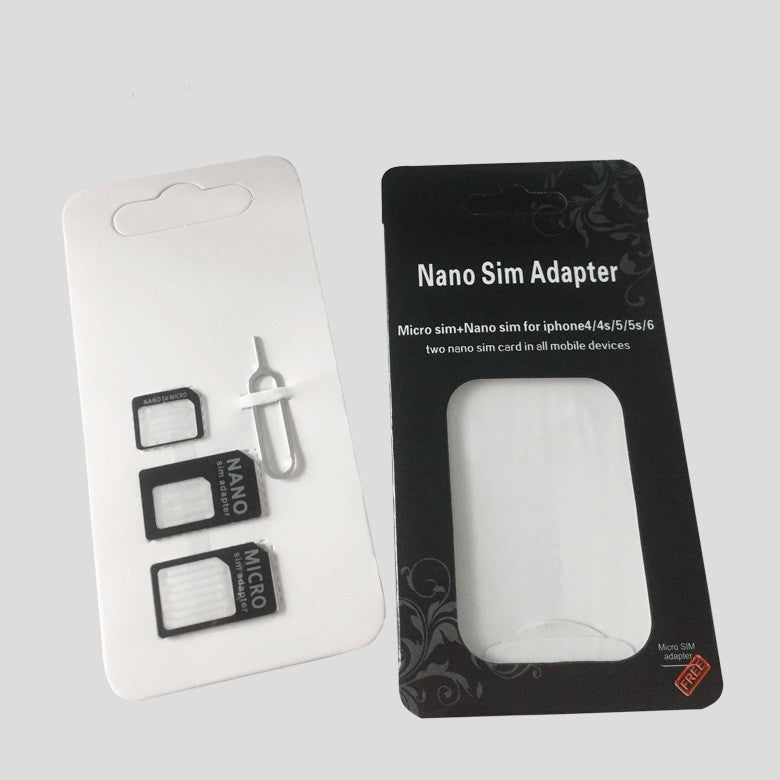 Carte SIM Carte de récupération d'épingle Carte de téléphone mobile Manche Carte de conversion quatre en un