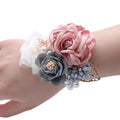 Décoration de mariage Flower Korean Mariée Souvenir Demoiselle d'honneur Wrist Flower Heress Hairpin