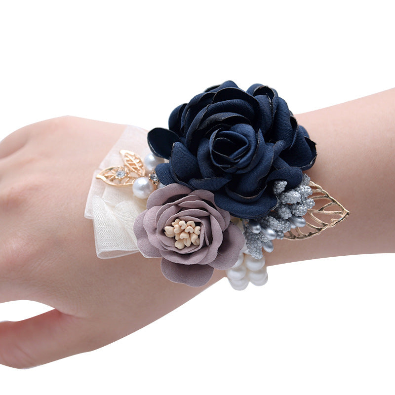 Décoration de mariage Flower Korean Mariée Souvenir Demoiselle d'honneur Wrist Flower Heress Hairpin