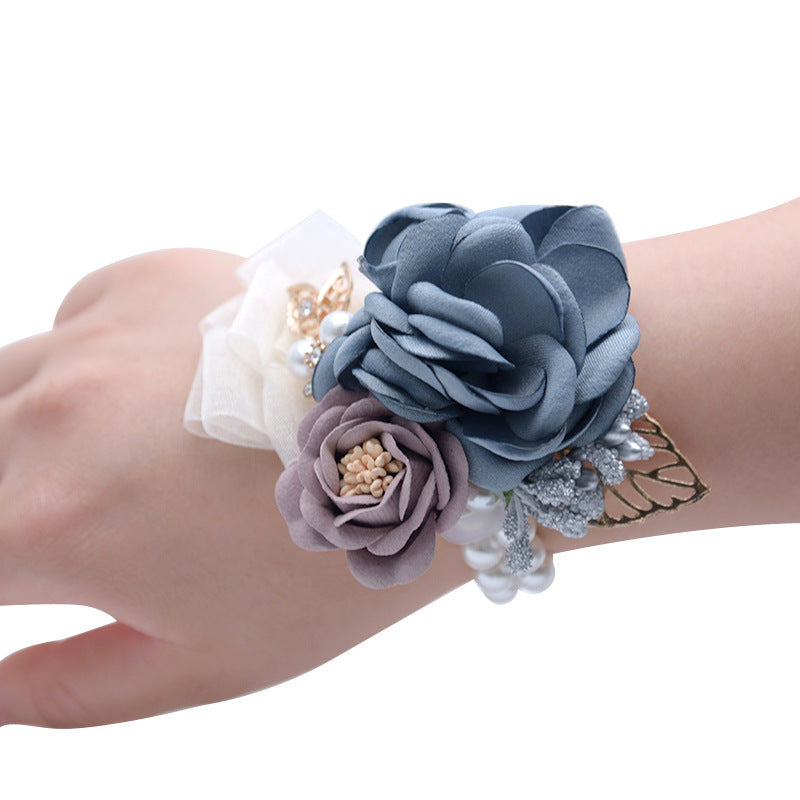 Décoration de mariage Flower Korean Mariée Souvenir Demoiselle d'honneur Wrist Flower Heress Hairpin