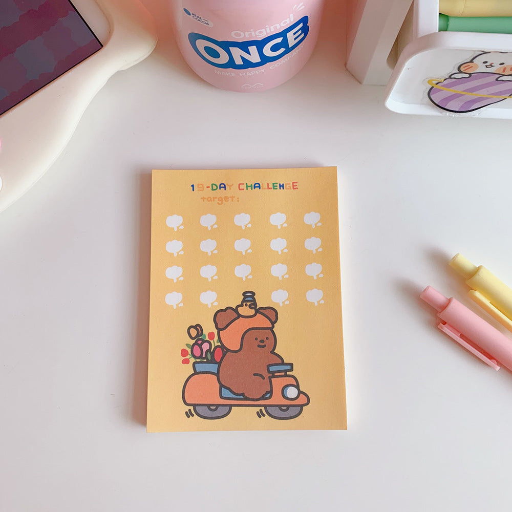 Kawaii Mémo Pads Note Paper Daily pour le faire vérifier