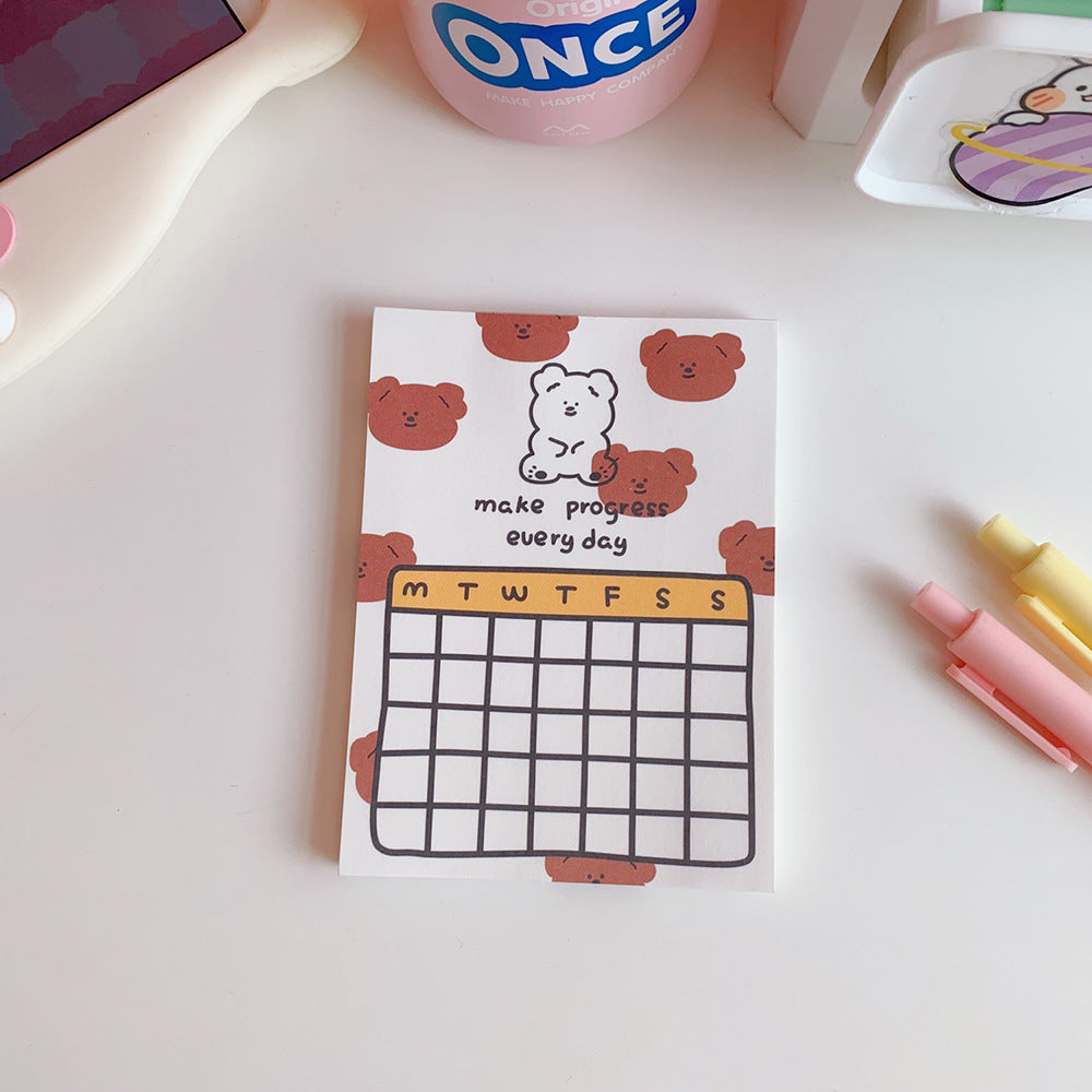 Kawaii Mémo Pads Note Paper Daily pour le faire vérifier