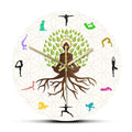 Yoga Action Personnalité Horloge Murale Horloge
