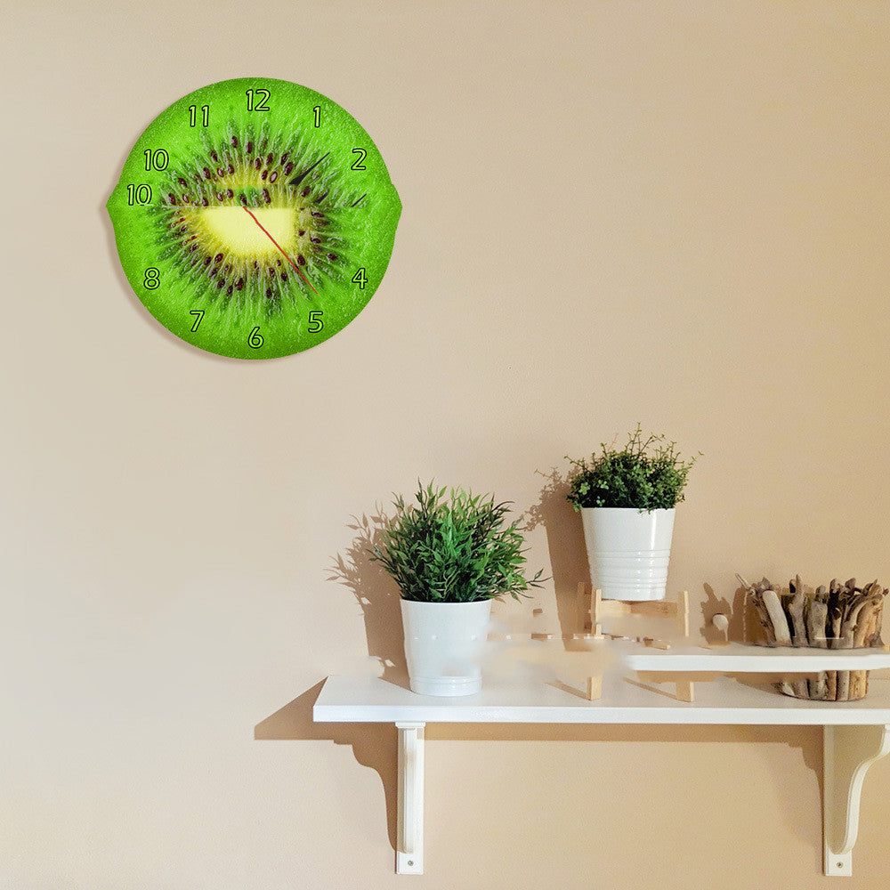 Horloge Murale Green Kiwi Horloge Maison Salon Kitchen Outfit