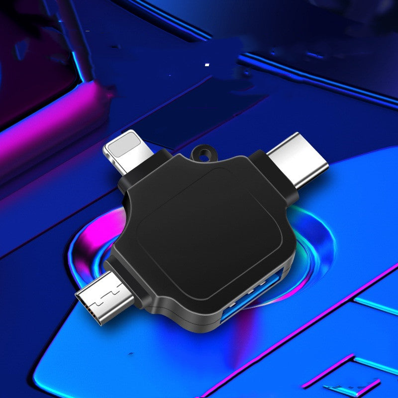 Convient pour Apple type-c Android trois-en-un adaptateur connecteur U disque USB convertisseur