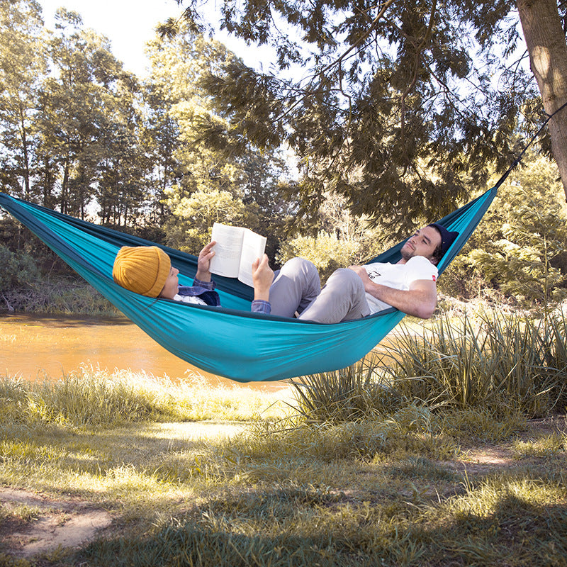 Hamac extérieur balançoire double anti-roulis extérieur Portable Camping Glider