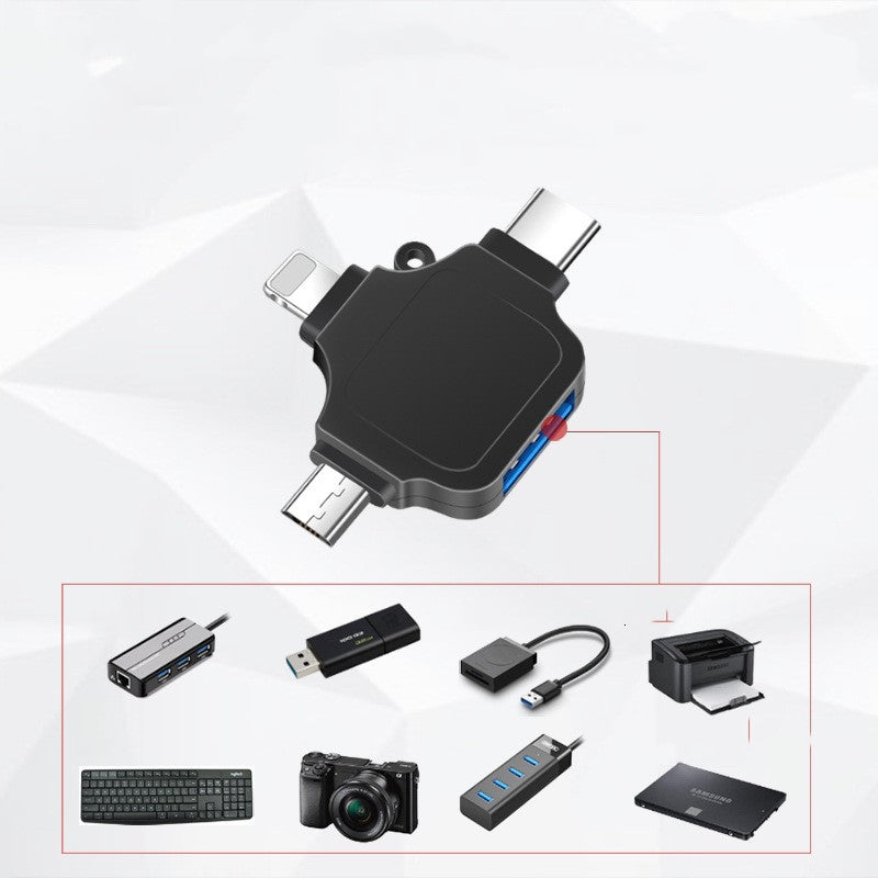 Convient pour Apple type-c Android trois-en-un adaptateur connecteur U disque USB convertisseur