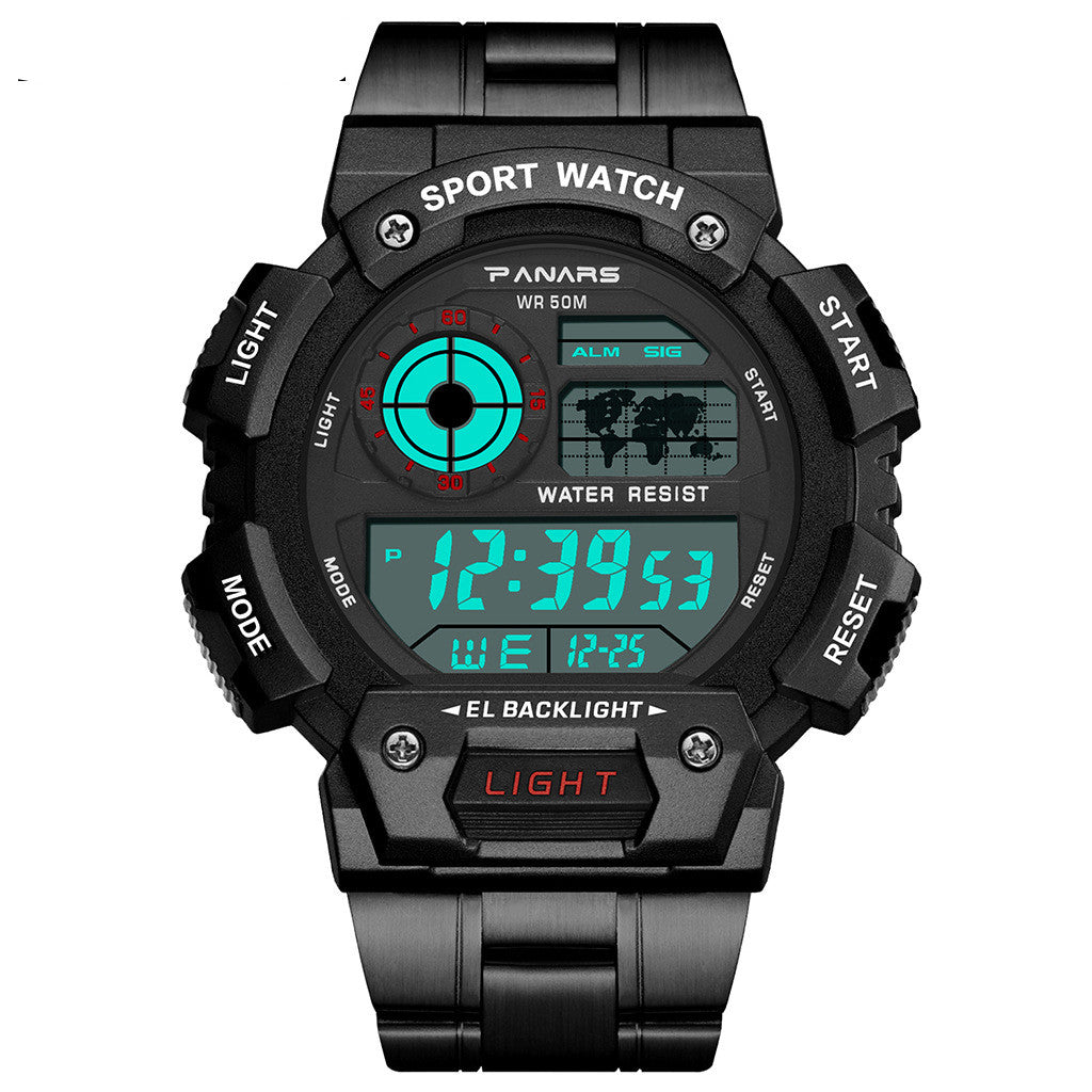 Imperméable Multifonctionnel Imperméable Sports Watch Square Fashion Electronic Watch