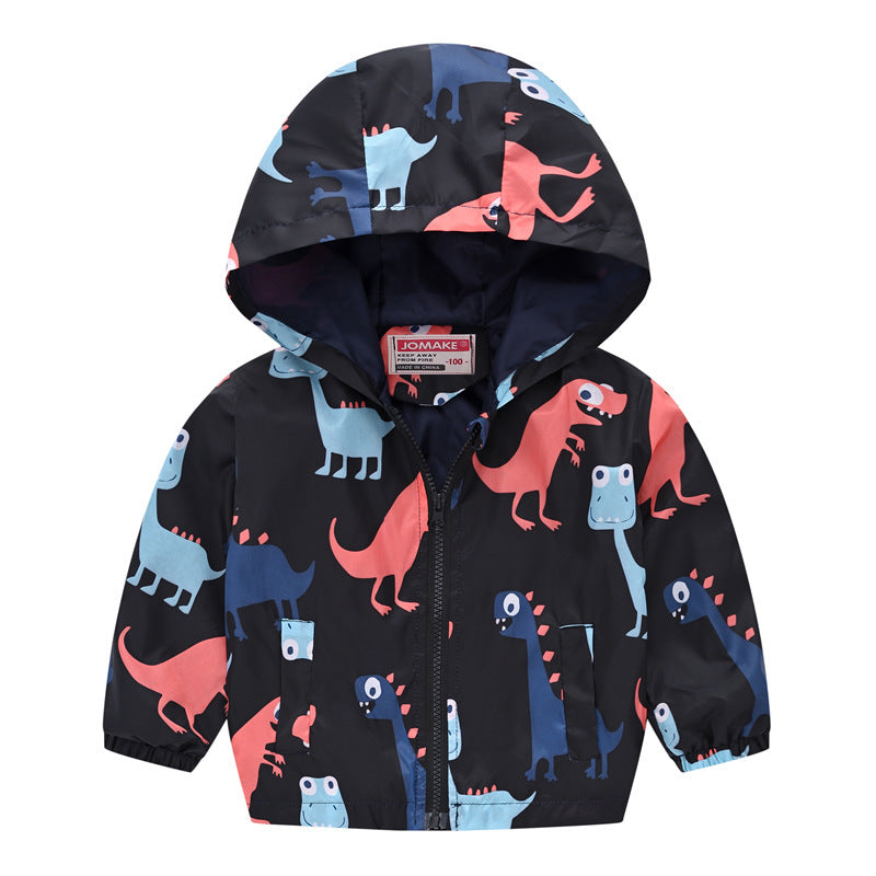 Le printemps et l'automne mince à capuche bébé mignon Zipper veste pour enfants
