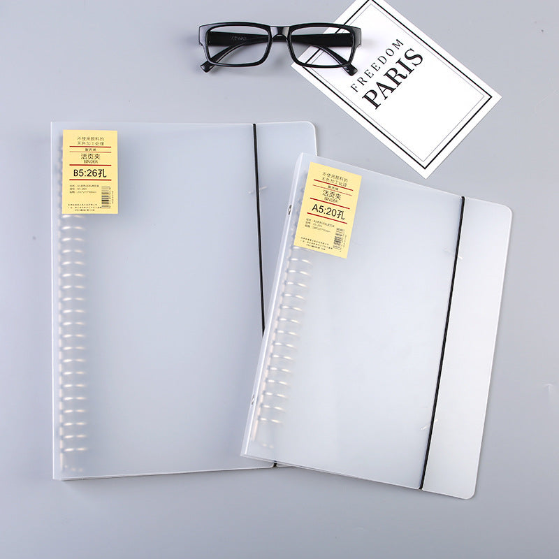 Bloc-notes de classe 26-Hole A5 Looped Horizontal Line Binder