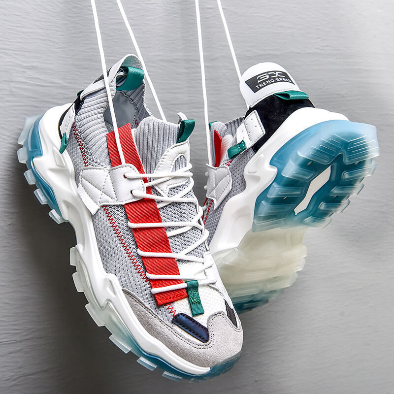 Couple Casual Chaussures Sneakers Ins Net Rouge Chaussures papa
