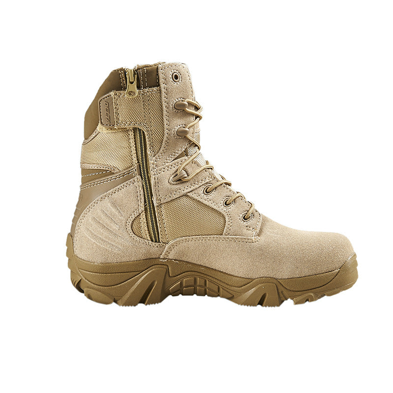 Delta High-Top Entraînement Bottes d'alpinisme Combat Bottes tactiques Forces spéciales Cowhide