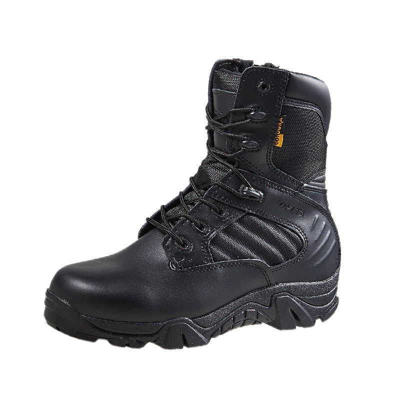 Delta High-Top Entraînement Bottes d'alpinisme Combat Bottes tactiques Forces spéciales Cowhide