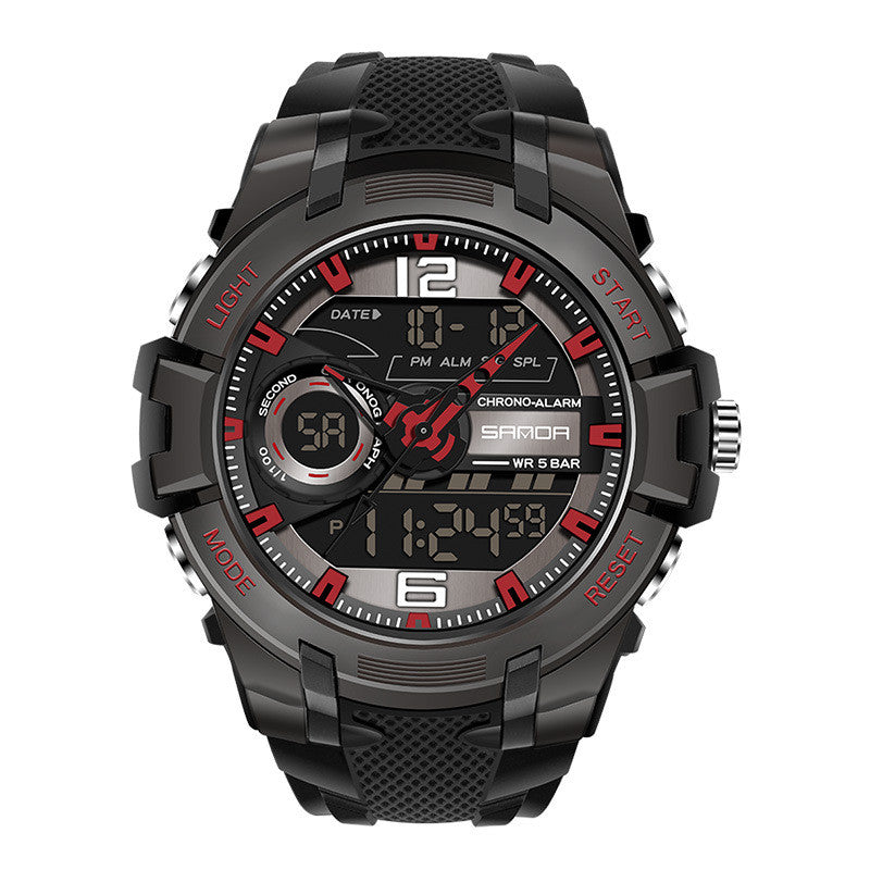 Homme Grand Cadran Imperméable Montre Personnalité Montre électronique Tendance de la mode