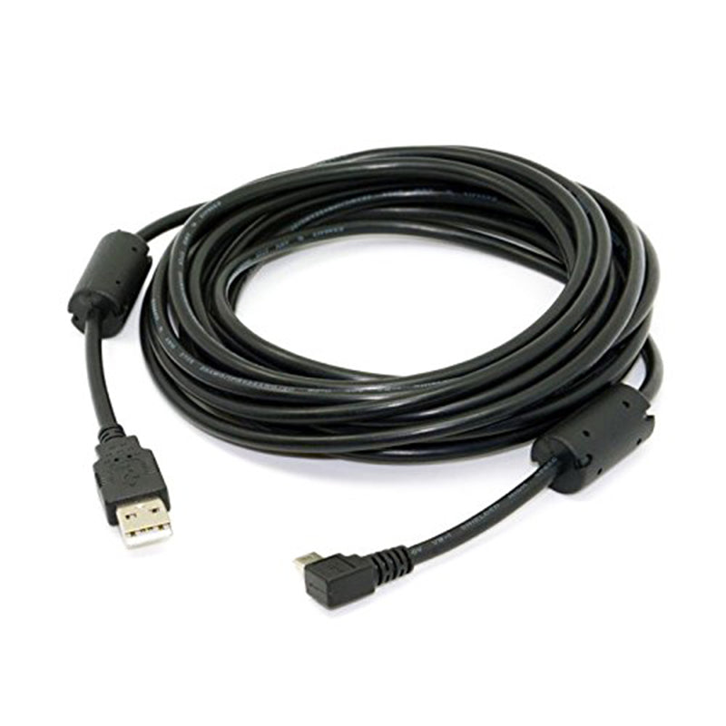 Epaisseur gauche Elbow Mini USB mâle vers USB2.0 mâle câble de données