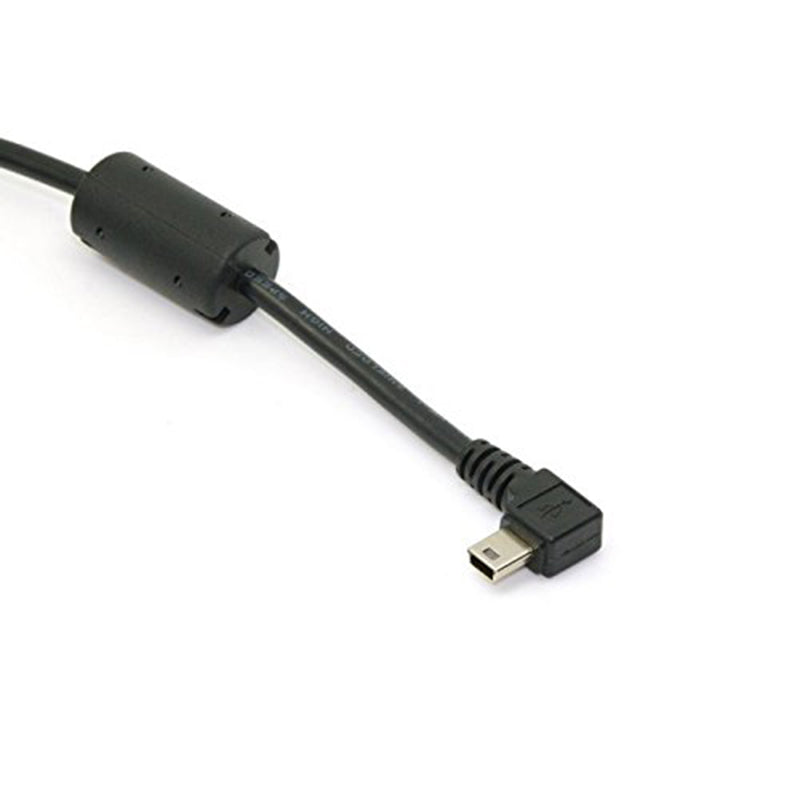 Epaisseur gauche Elbow Mini USB mâle vers USB2.0 mâle câble de données