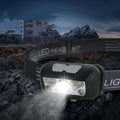 Capteur phare USB chargeant forte lumière extérieure lumière LED rouge lumière de course