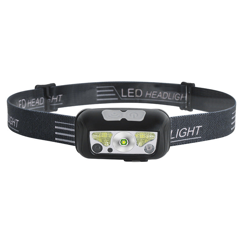 Capteur phare USB chargeant forte lumière extérieure lumière LED rouge lumière de course