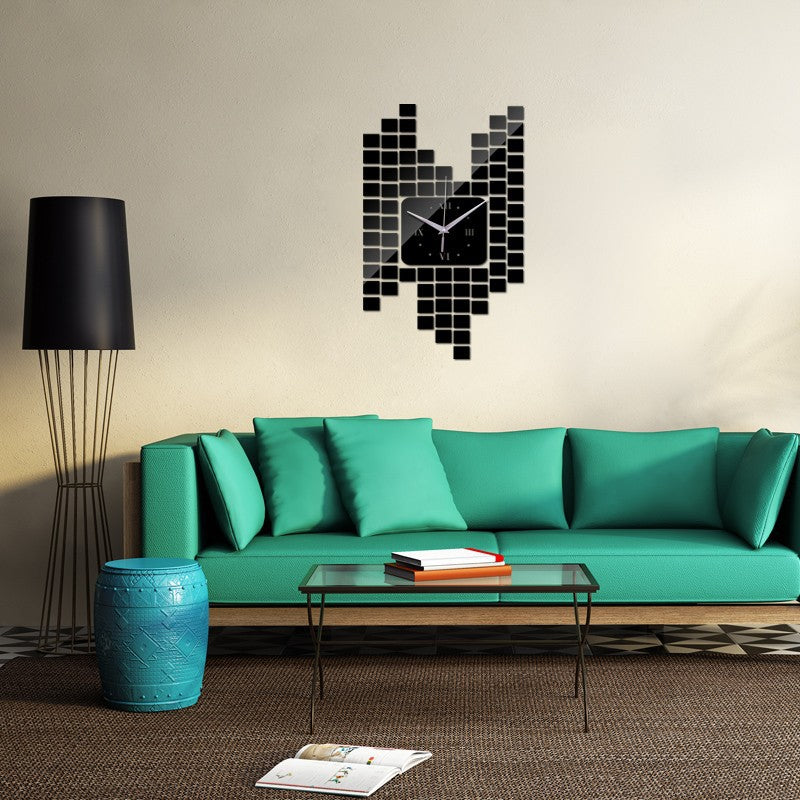 Stickers muraux Mosaic Horloge de décoration murale Horloge murale numérique