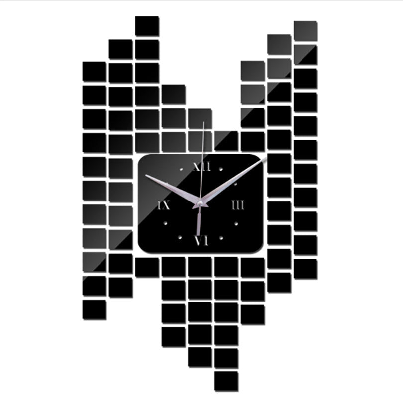 Stickers muraux Mosaic Horloge de décoration murale Horloge murale numérique