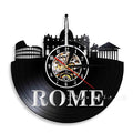 Horloge murale en vinyle vintage Craft