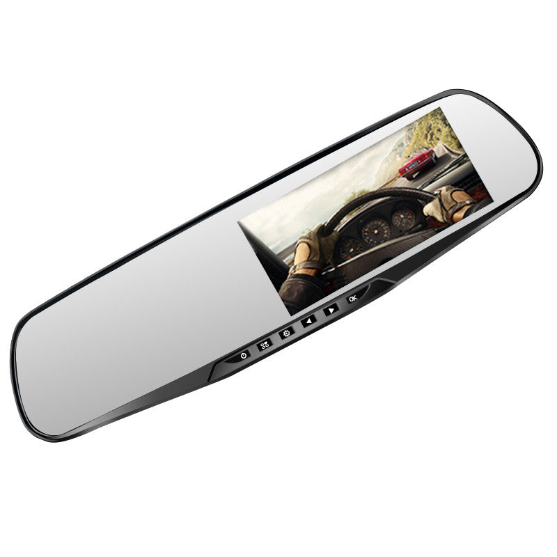 High-definition front and rear dual-recording car driving recorder with night vision