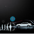 High-definition front and rear dual-recording car driving recorder with night vision