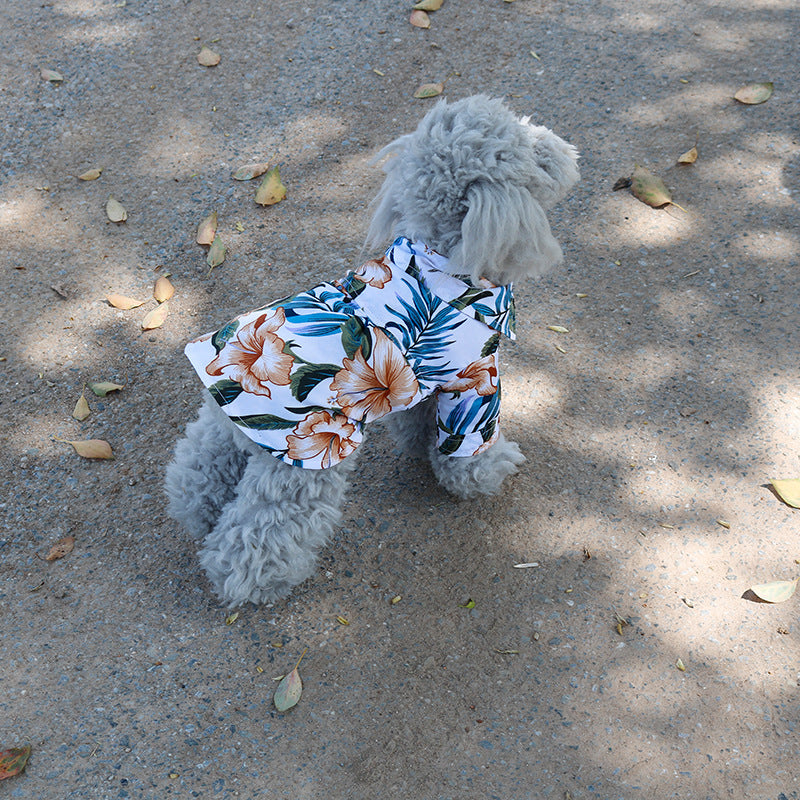Vêtements de chemise de style chien hawaïen