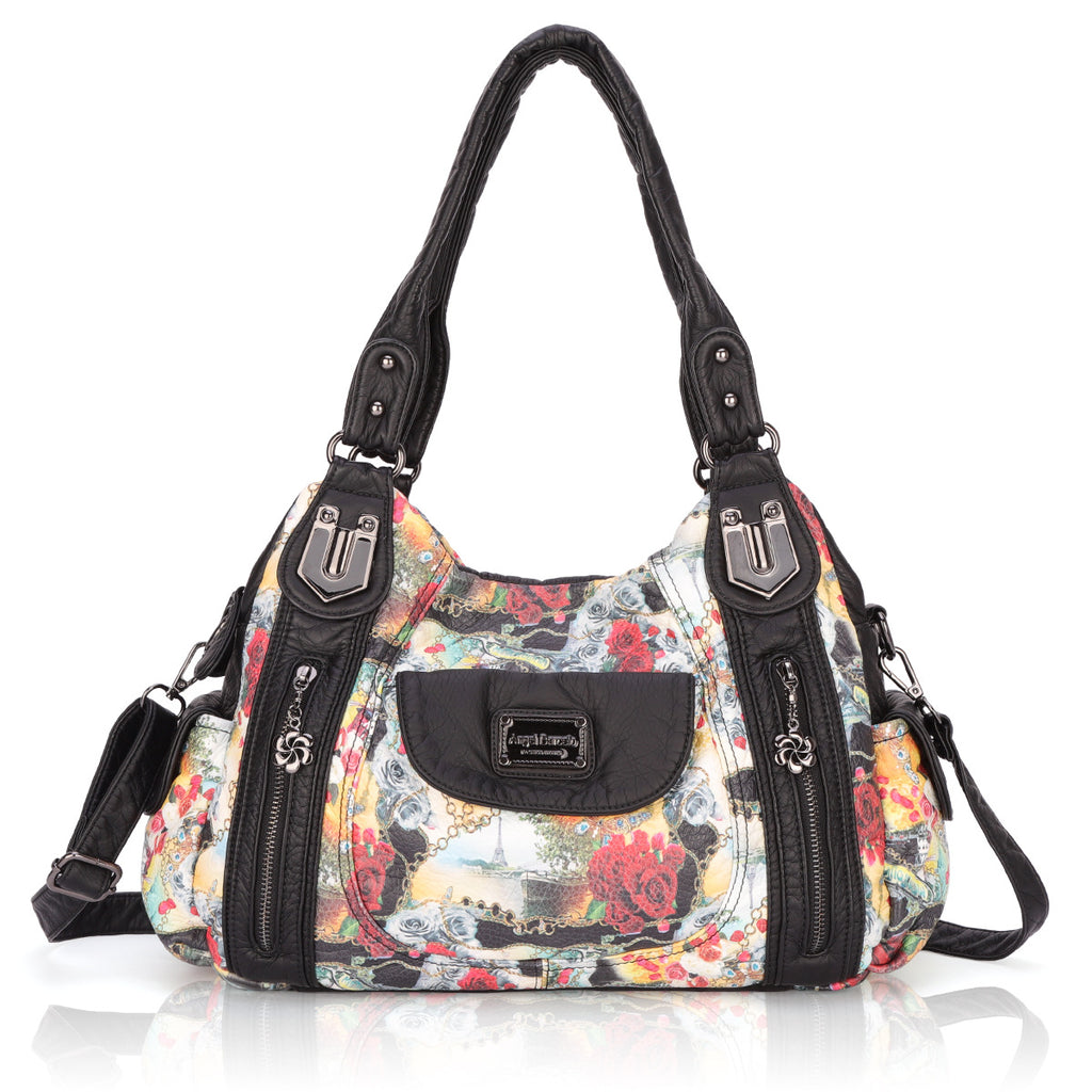 Sacs pour femmes Impression Ladies Sacs à main Sac en cuir doux Sac à épaule