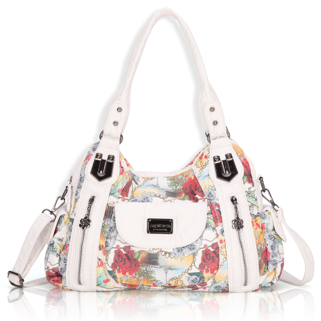 Sacs pour femmes Impression Ladies Sacs à main Sac en cuir doux Sac à épaule