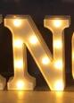 Lumineux LED Letter Number Night Light Anglais Alphabet Number Batterie Lampe Romantique Weddi