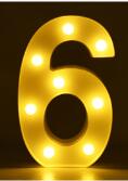 Lumineux LED Letter Number Night Light Anglais Alphabet Number Batterie Lampe Romantique Weddi