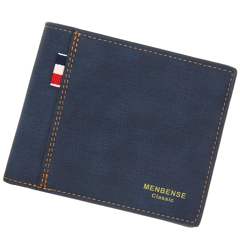 Portefeuilles Homme Short Large capacity Mode Retro Tri-fold Sac Portefeuille Homme
