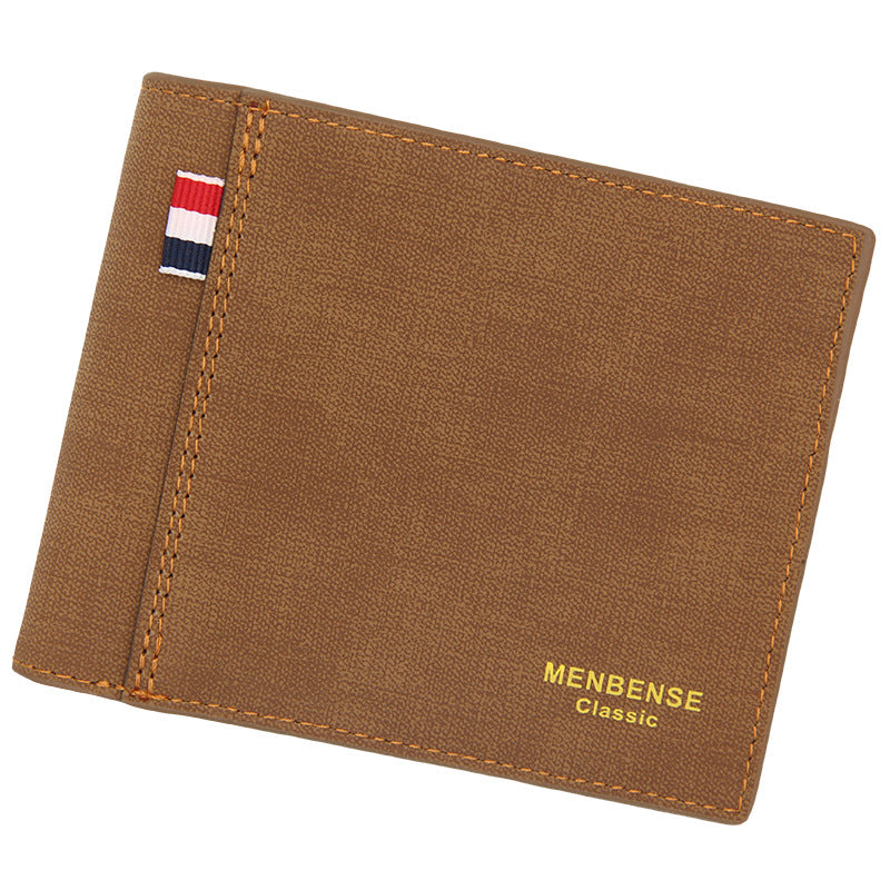Portefeuilles Homme Short Large capacity Mode Retro Tri-fold Sac Portefeuille Homme