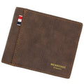 Portefeuilles Homme Short Large capacity Mode Retro Tri-fold Sac Portefeuille Homme
