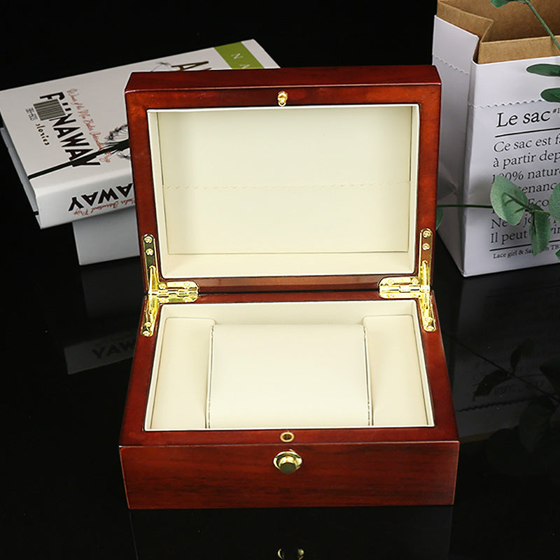 Boîte de montre Boîte à bijoux personnalisée Boîte en bois Boîte d'emballage personnalisée