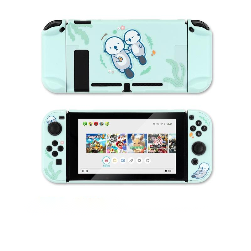 Sea Otter Switch Protection Shell PC Couverture rigide Housse arrière NS Lite Controller Case