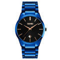 Moment Beauté Mode Homme Marque Montre Imperméable Coréen Style Trendy Steel Band Quartz W