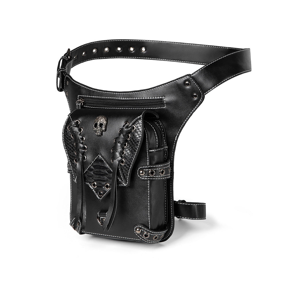 Outdoor Cyclisme Moto Retro Waist Bag Hommes Mode Epaule Messenger Bag Femme Mobil