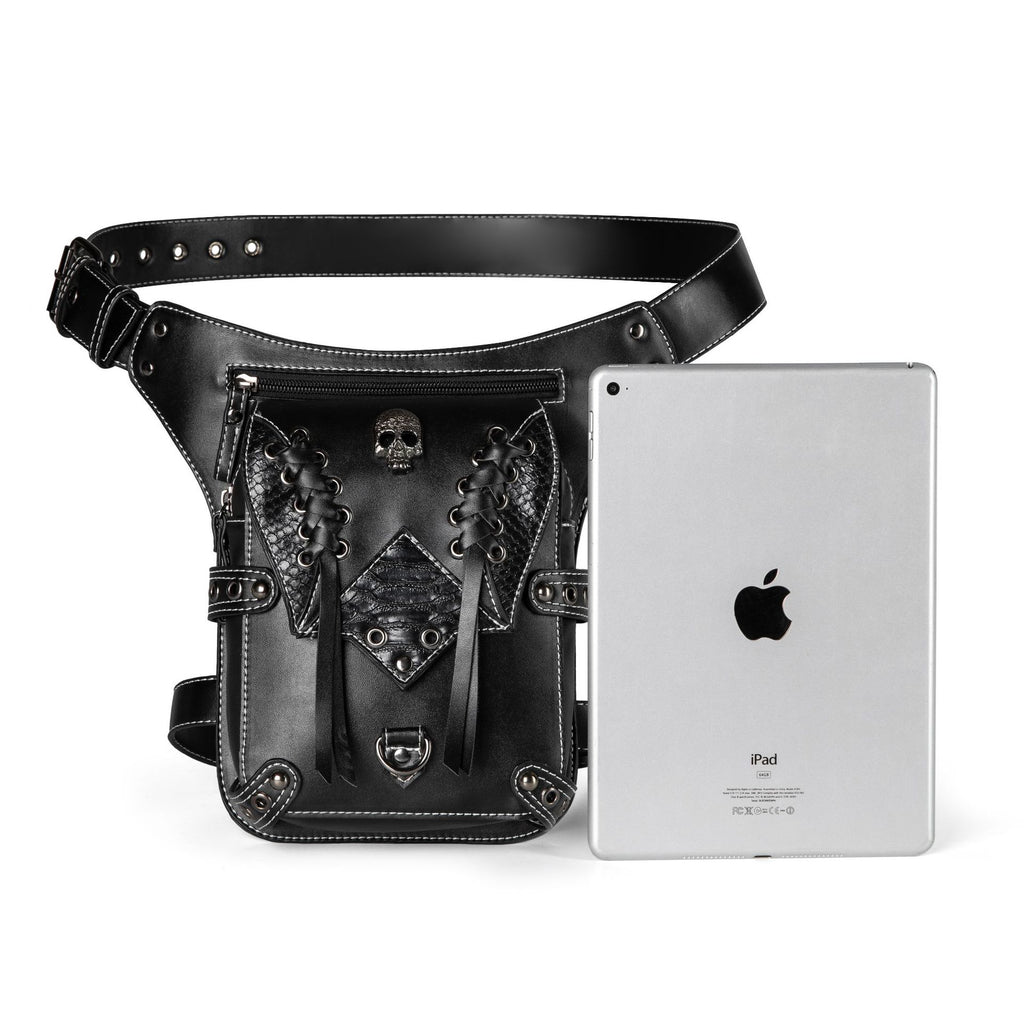 Outdoor Cyclisme Moto Retro Waist Bag Hommes Mode Epaule Messenger Bag Femme Mobil