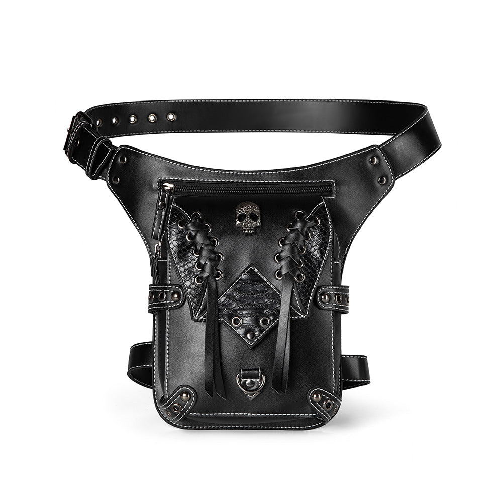 Outdoor Cyclisme Moto Retro Waist Bag Hommes Mode Epaule Messenger Bag Femme Mobil